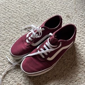 Worn twice—Maroon VANS